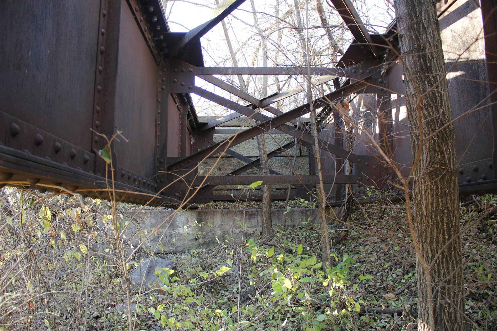 Under bridge